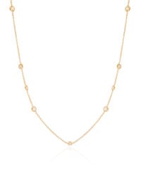 Choker Elos Pontos de Luz Banhado a Ouro 18K