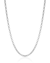 Gargantilha Elos 3 mm Ródio Branco