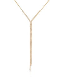 Gargantilha Gravata Riviera Banhado a Ouro 18K