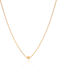 Choker Veneziana Bola Lisa 5 mm Banhado a Ouro 18K