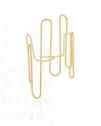 Bracelete Fio Ondas Banhado a Ouro 18K