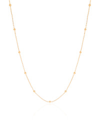 Choker Elos Bolinhas Banhado a Ouro 18K - 35 cm