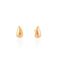 Brinco Gota Lisa 1.5 cm Banhado a Ouro 18K