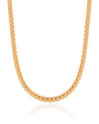 Choker Malha Egípcia 4 mm Banhado a Ouro 18K
