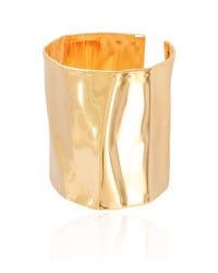 Bracelete Martelado 6.2 cm Banhado a Ouro 18K