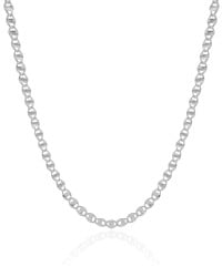 Choker Piastrine 4 mm Ródio Branco
