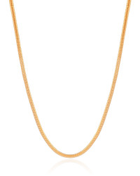 Gargantilha Rabo de Rato 3 mm Banhado a Ouro 18K - 45 cm