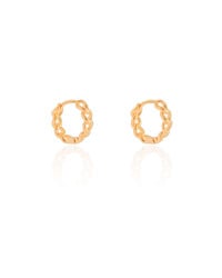 Brinco Argola Click Grumet 1.4 cm Banhado a Ouro 18K