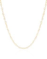 Choker Corações Vazados 3 mm Banhado a Ouro 18K