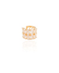 Piercing Ovais Cristal Banhado a Ouro 18K