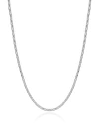 Gargantilha Oca 2 mm Ródio Branco - 45 cm