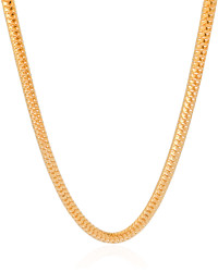 Gargantilha Malha Cobra 6 mm Banhado a Ouro 18K - 40 cm