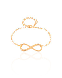 Pulseira Elos Infinito Banhado a Ouro 18K