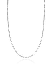 Gargantilha Grummet 2 mm Ródio Branco - 45 cm