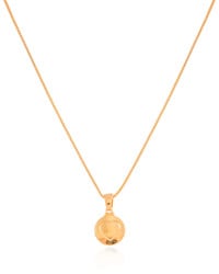 Gargantilha Veneziana Coração Liso Banhado a Ouro 18K - 45 cm