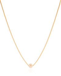Gargantilha Veneziana Pérola 6 mm Banhado a Ouro 18K - 45 cm