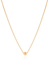 Gargantilha Veneziana Bola Lisa 6 mm Banhado a Ouro 18K - 45 cm