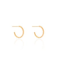 Brinco Argola Fio Diamantada 1.5 cm Banhado a Ouro 18K