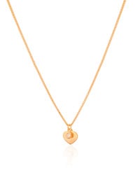Gargantilha Infantil Veneziana Coração Ponto de Luz Cristal Banhado a Ouro 18K