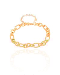 Pulseira Elos Ovais 8mm Banhado a Ouro 18K