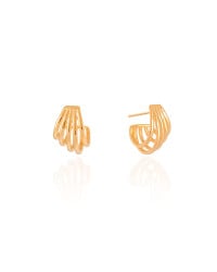 Brinco Argola Filetes 1.6 cm Banhado a Ouro 18K