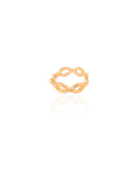 Piercing Elos Ovais Banhado a Ouro 18K