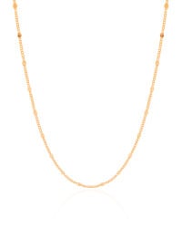 Choker Grumet Plaquinhas Banhado a Ouro 18K - 33 cm