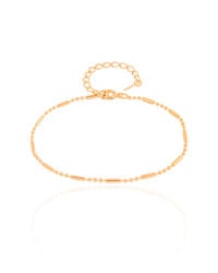 Pulseira Canutilhos 1.0 mm Banhado a Ouro 18K