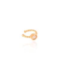 Piercing Bolinhas Ponto de Luz Cristal Banhado a Ouro 18K