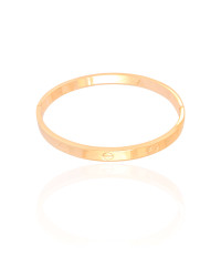 Bracelete Parafusos 5 mm Banhado a Ouro 18K