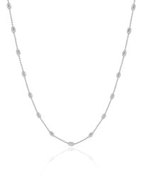 Choker Gomos 3 mm Ródio Branco