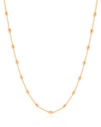 Gargantilha Longa Gomos Banhado a Ouro 18K - 70 cm