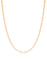Gargantilha Elos 3 mm Banhado a Ouro 18K - 45 cm