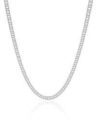 Choker Grumet 4 mm Ródio Branco