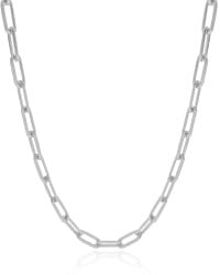 Choker Elos 5 mm Ródio Branco