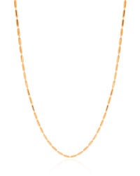 Gargantilha Canutilhos 1 mm Banhado a Ouro 18K - 45 cm