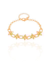 Pulseira Elos Spike Banhado a Ouro 18K