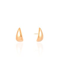 Brinco Gota Lisa 1.7 cm Banhado a Ouro 18K