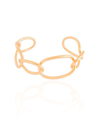 Bracelete Elos 22 mm Banho Dourado