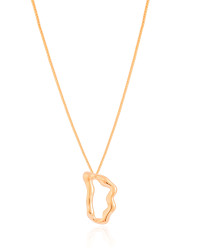 Gargantilha Veneziana Orgânico Vazado Banhado a Ouro 18K - 45 cm