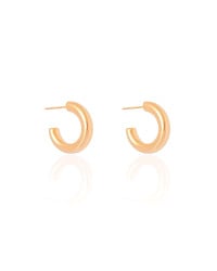 Brinco Argola Tubo Lisa 1.8 cm Banhado a Ouro 18K