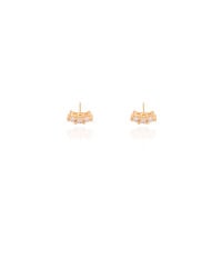 Brinco Pontos de Luz Cravejado Cristal Banhado a Ouro 18K
