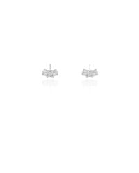 Brinco Pontos de Luz Cravejado Cristal Ródio Branco