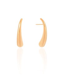 Brinco Gota Lisa 3.5 cm Banhado a Ouro 18K