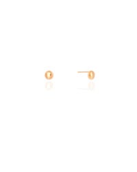 Brinco Redondo Liso 4 mm Banhado a Ouro 18K