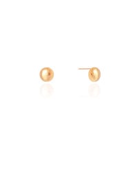 Brinco Redondo Liso 8 mm Banhado a Ouro 18K