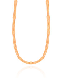 Choker Veneziana Tripla Detalhada Banhado a Ouro 18K