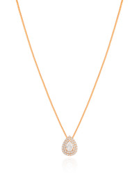 Gargantilha Veneziana Gota Cravejada Cristal Banhado a Ouro 18K - 40 cm