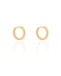 Brinco Argola Click Lisa 1.6 cm Banhado a Ouro 18K