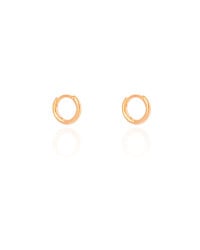 Brinco Argola Click Lisa 1.1 cm Banhado a Ouro 18K